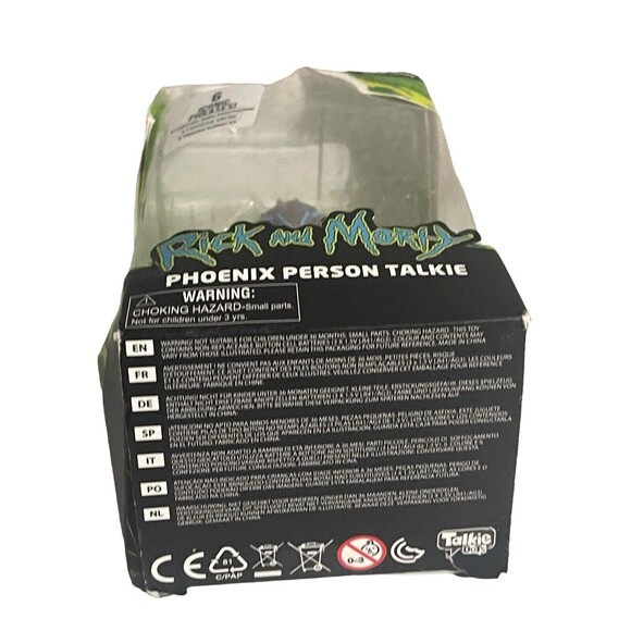 Rick And Morty Phoenix Person Talkie Figurine 6 Iconic Phrases Adult Swim - Picture 5 of 11